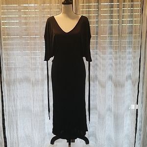 Moschino Black Dress w/ Siver tipped Tassels NWT